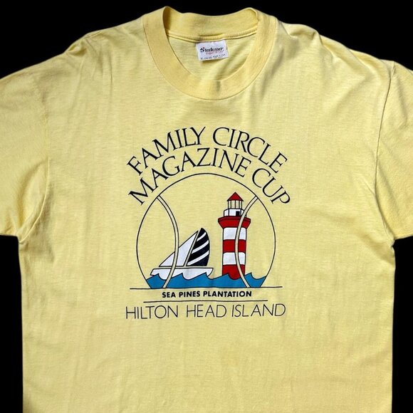 80s vintage Family Circle Magazine Cup Hilton Head sail t-shirt single stitch. - Picture 2 of 7